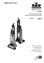 Kärcher WINDSOR SRXP15 Operating Instructions Manual предпросмотр