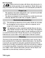 Preview for 14 page of Kärcher WU 60/2 sun Instructions Manual