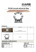 Preview for 1 page of KARE design Console Industrial Ring 79103 Manual