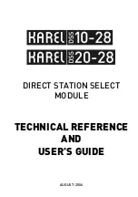 Preview for 2 page of Karel DSS10-28 Technical Reference And User'S Manual