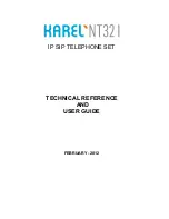 Preview for 2 page of Karel NT321 Technical Reference And User'S Manual