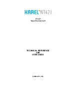 Предварительный просмотр 2 страницы Karel NT421 Technical Reference And User'S Manual