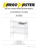 Preview for 1 page of Kargo Master 40390 Installation Manual