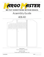 Preview for 1 page of Kargo Master 40640 Assembly Manual