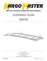 Kargo Master 4081M Installation Manual предпросмотр