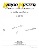 Kargo Master 408TC Installation Manual предпросмотр