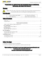 Preview for 2 page of Kargo Master 408TC Installation Manual