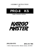 Preview for 1 page of Kargo Master PRO-II KS Assembly Instructions Manual