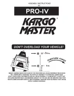 Preview for 1 page of Kargo Master PRO-IV Assembly Instructions Manual