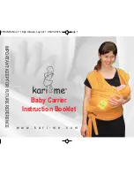 Preview for 1 page of Kari Me Baby Wrap Instruction Booklet