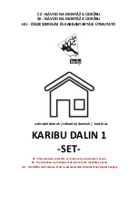 Preview for 1 page of Karibu 14438 Manual