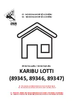 Preview for 1 page of Karibu LOTTI 89345 Manual