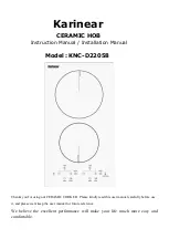 Karinear KNC-D22058 Instruction Manual / Installation Manual preview