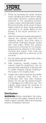 Предварительный просмотр 11 страницы Karl Storz IMAGE 1 S H3-Z FI Instruction Manual