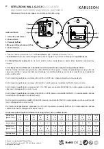 Preview for 2 page of Karlsson DUO CUCKOO Instruction Manual