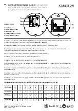 Preview for 4 page of Karlsson DUO CUCKOO Instruction Manual