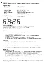 Preview for 1 page of Karlsson KA5651DW Instruction Manual