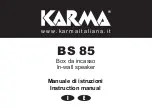 Preview for 1 page of Karma BS 85 Instruction Manual