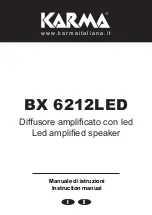 Karma BX 6212LED Instruction Manual предпросмотр