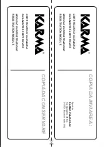 Preview for 11 page of Karma BX 6212LED Instruction Manual