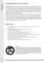 Предварительный просмотр 6 страницы Karma BX 6822 Instruction Manual