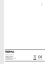 Предварительный просмотр 20 страницы Karma BX 7412 Manual