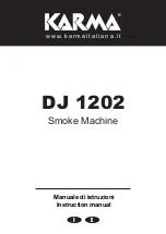 Preview for 1 page of Karma DJ 1202 Instruction Manual