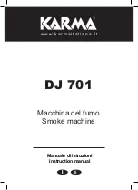 Preview for 1 page of Karma DJ 701 Instruction Manual