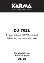 Karma DJ 702L Instruction Manual preview