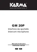 Karma GM 20P Instruction Manual preview