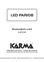 Karma LED PAR108 Instruction Manual preview