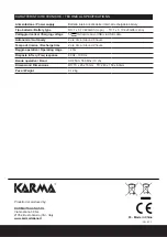 Предварительный просмотр 8 страницы Karma MASTER 20 Instruction Manual