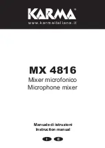 Karma MX 4816 Instruction Manual preview