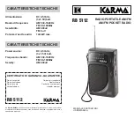 Karma RB 5112 User Manual preview