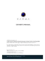 Предварительный просмотр 2 страницы Karma REVERO 2017 Owner'S Manual