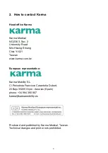 Preview for 6 page of Karma Soma Agile User Manual