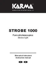 Предварительный просмотр 1 страницы Karma STROBE 1000 Instruction Manual