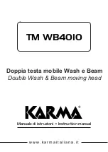 Karma TM WB4010 Instruction Manual предпросмотр