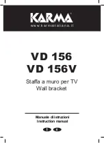 Предварительный просмотр 1 страницы Karma VD 156 Instruction Manual