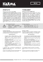 Preview for 1 page of Karma VD 42 Quick Start Manual