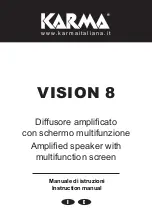 Karma VISION 8 Instruction Manual preview