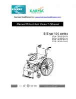 Karman Healthcare S-Ergo 105(KM-1500?3) Owner'S Manual preview