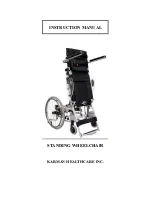 Karman Healthcare Standing Wheelchair Instruction Manual preview