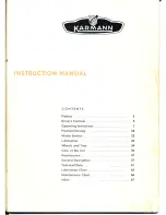 Предварительный просмотр 3 страницы Karmann Ghia 1956 Instruction Manual