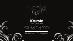 Karmin G3 Salon Pro Manual preview