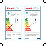 Предварительный просмотр 19 страницы Kartell Aledin Manual