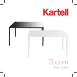 Preview for 1 page of Kartell Zooom Piero Lissoni Manual