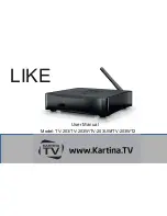 Kartina LIKE TV-203W User Manual preview