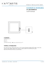 KARTNERS KCM-SQ-8LD Product Installation Manual предпросмотр