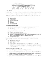 Preview for 1 page of KARVIN 2700 S Service Instructions Manual